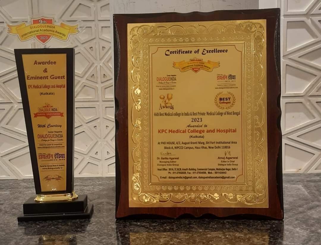 Awards received by KPC Medical College & Hospital